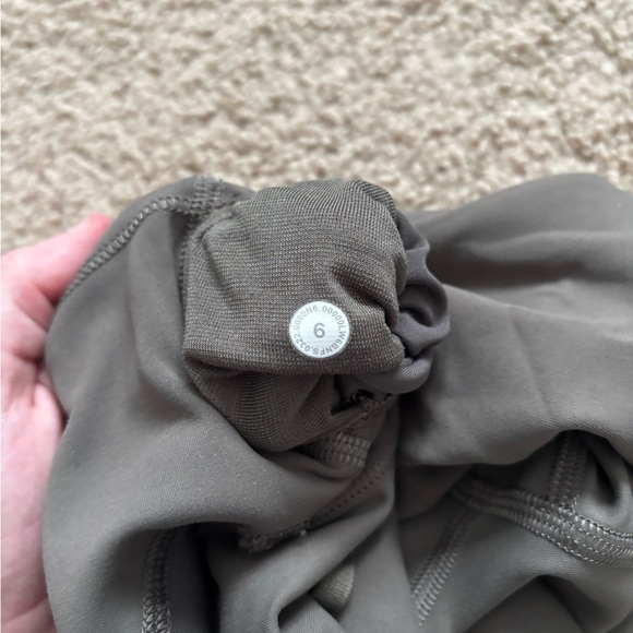 Lululemon Wunder Train High Rise Crop 23” Olive Green - Picture 6 of 6